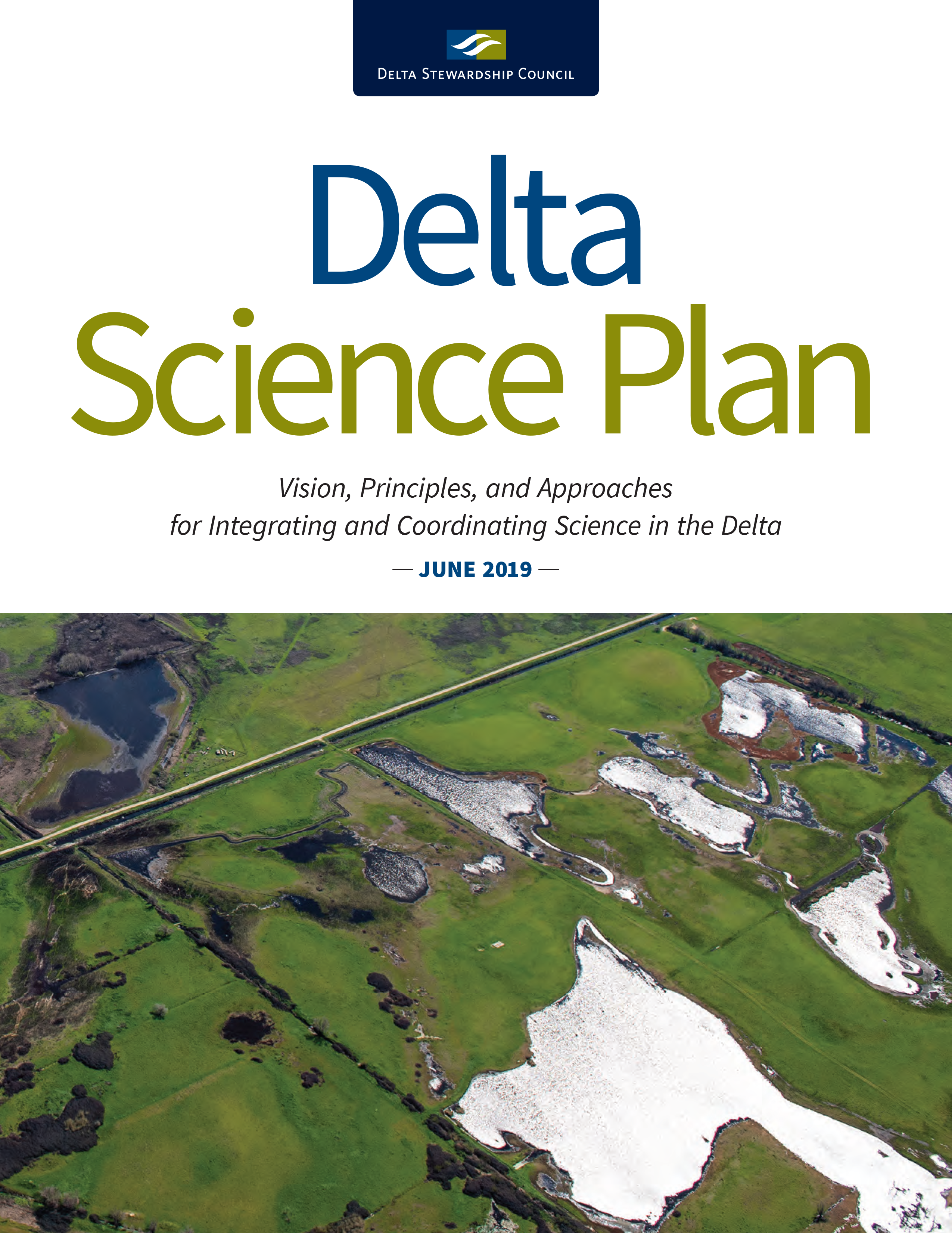 Cover of the 2013 Delta Science Plan.